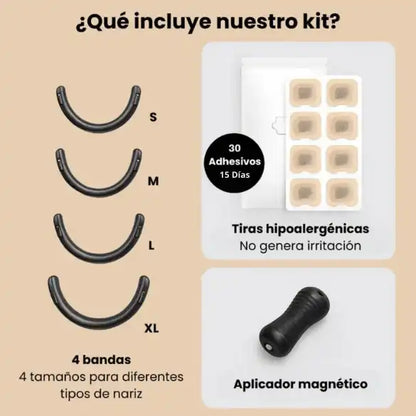 Sleep & Sport™ – Tiras Nasales Magnéticas Premium: sueño, deporte y bienestar