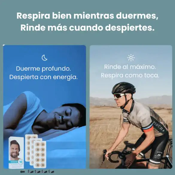 Sleep & Sport™ – Tiras Nasales Magnéticas Premium: sueño, deporte y bienestar